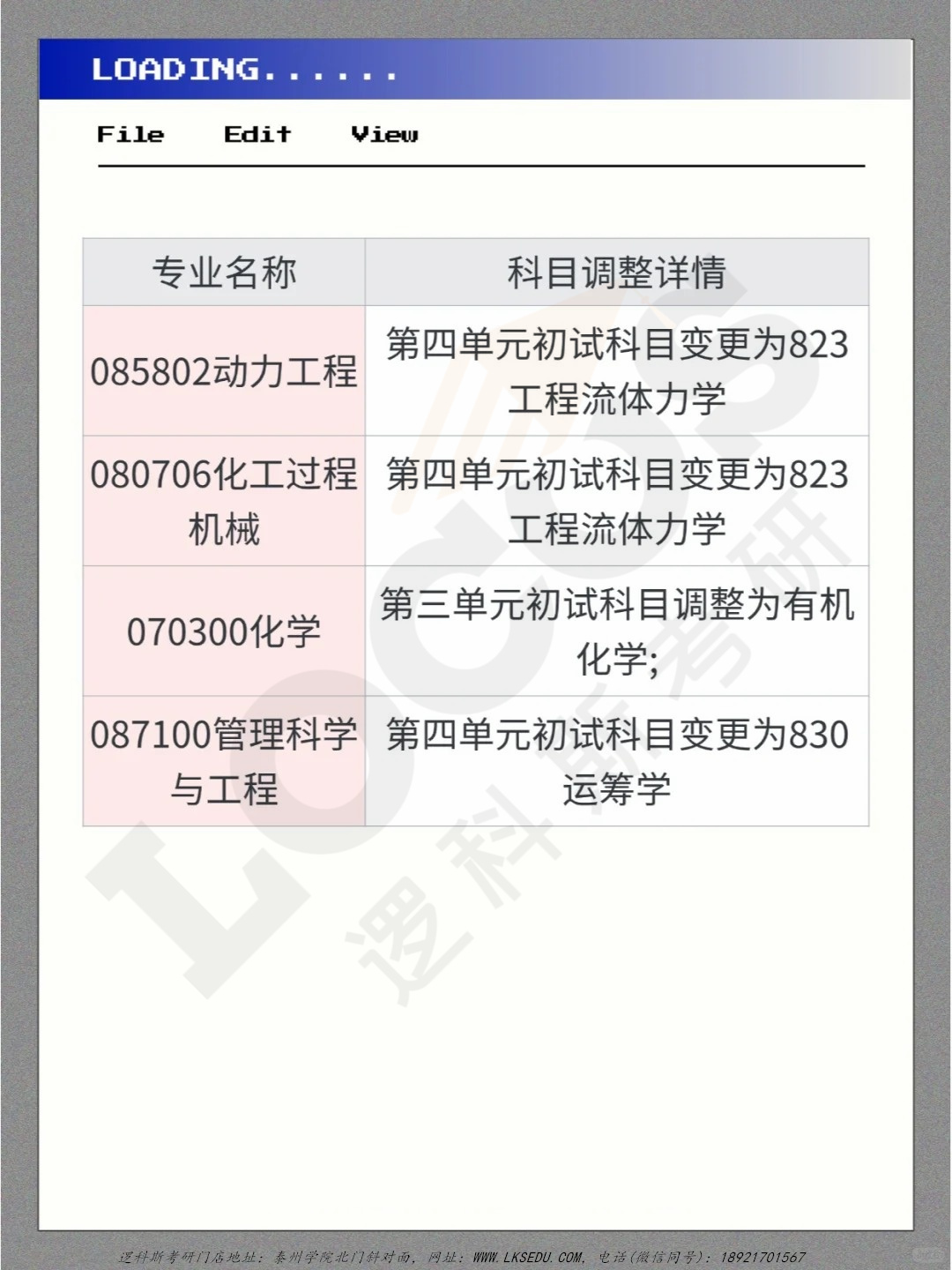 逻科斯考研：江苏25考研招生简章更新（下篇）